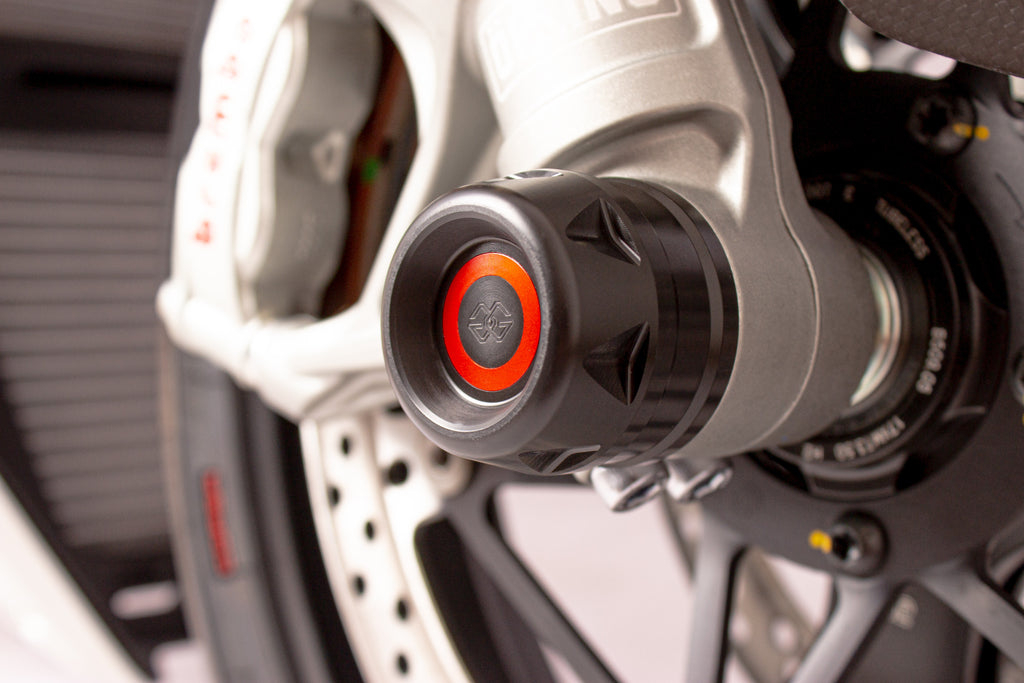 Gilles Tooling GTA Front Axle Protector- Black for Ducati Streetfighter V4, Panigale, Monster, 899, 1199, 1299