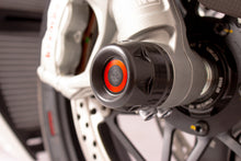 Carica l&#39;immagine nel visualizzatore di Gallery, Gilles Tooling GTA Front Axle Protector- Black for Ducati Streetfighter V4, Panigale, Monster, 899, 1199, 1299