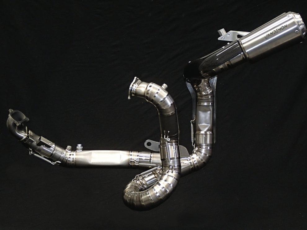 Vandemon Full Titanium High Mount Exhaust System For 2020-24 Ducati V2 Panigale & Streetfighter 4