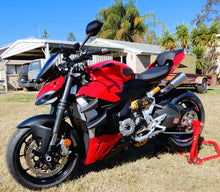 Laden Sie das Bild in den Galerie-Viewer, Vandemon Full Titanium High Mount Exhaust System For 2020-24 Ducati V2 Panigale &amp; Streetfighter 2