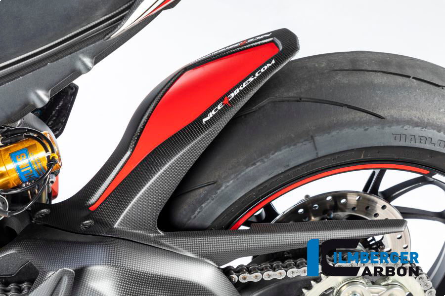 Ilmberger Carbon Rear Tire Hugger, Fender for 2018-24 Ducati Panigale V4, V4S, V4R