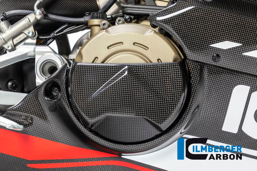 Ilmberger Carbon Clutch Cover for 2018-24 Ducati Panigale, Streetfighter V4, V4S, V4R