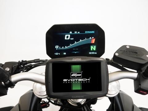 Evotech Performance Garmin Compatible Handlebar Clamp Sat Nav Mount for Honda CRF1000 Africa Twin and Triumph Tiger 800 / 900 / 1050