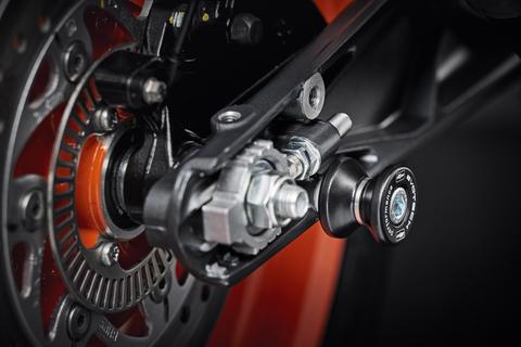 Evotech Performance Rear Paddock Stand Bobbins for Husqvarna Svartpilen/Vitpilen and KTM motorcycles