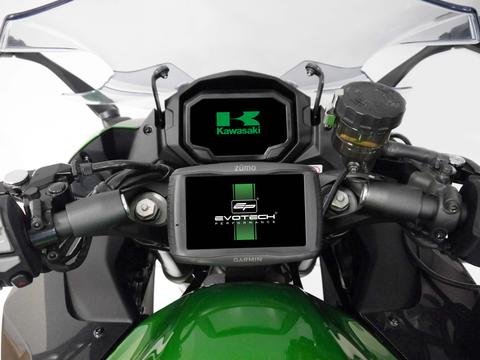 Evotech Performance Garmin Compatible Handlebar Clamp Sat Nav Mount for Kawasaki Ninja 1000SX / Z1000SX