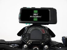 Laden Sie das Bild in den Galerie-Viewer, Evotech Performance Ultimateaddons Compatible Handlebar Clamp Sat Nav Mount for 2019-2025 Kawasaki Z400