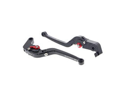 Evotech Performance Short Clutch & Brake Lever Set for 2009-2024 Aprilia RSV4 / Tuono V4 image 1