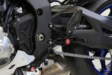 Load image into Gallery viewer, Gilles Tooling MUE2 Gold Rearset Footpegs for 2015+ Yamaha R1, R1M, R1 GYTR