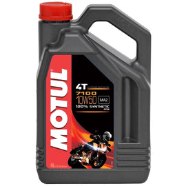 Motul 7100 4-Stroke 10W50 4T Full Synthetic Motorcycle Engine Oil  image 1