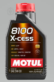 Motul 8100 5W30 X-CESS Synthetic Engine Oil image 1
