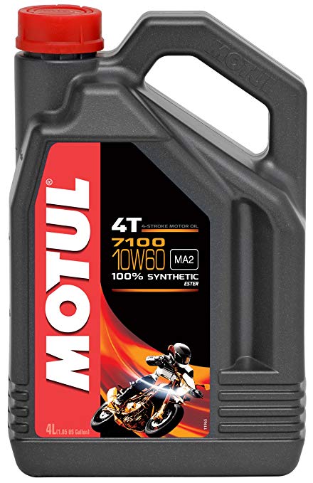 Motul 7100 4-Stroke 10W60 4T Full Synthetic Motorcycle Engine Oil image 1