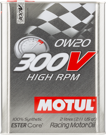 Motul 300V HIGH RPM Power 0W20 Synthetic-ester Racing Oil - 2L image 1