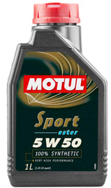 Motul Sport 5W50 API SM/CF Synthetic Engine Oil image 1