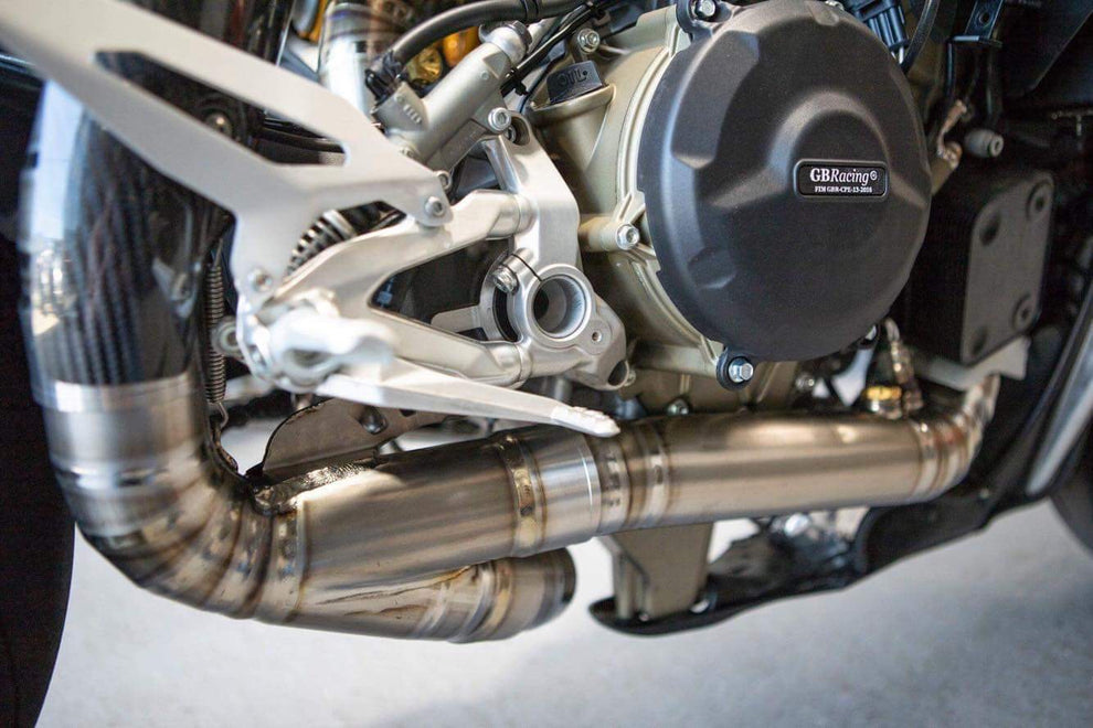 Vandemon Titanium High Mount Exhaust System For 2011-18 Ducati Panigale 1199, 1199S, 1299S, 1299 SP & R 6