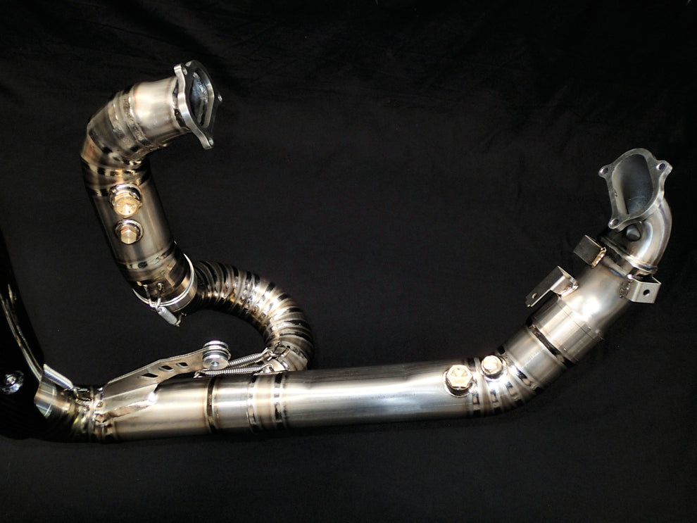 Vandemon Titanium High Mount Exhaust System For 2011-18 Ducati Panigale 1199, 1199S, 1299S, 1299 SP & R 1
