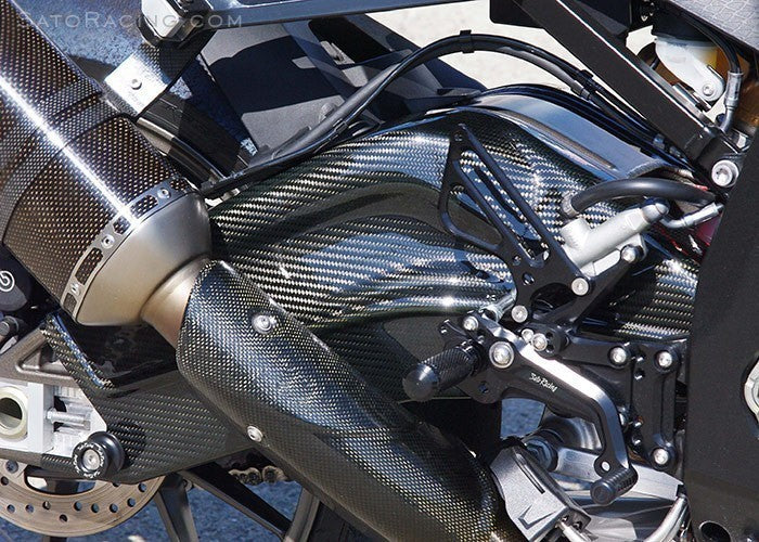 Sato Racing Carbon Fiber Swingarm Cover Set (L/R) for 2009-14 BMW S1000RR