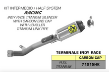 Carica l&#39;immagine nel visualizzatore di Gallery, Arrow Titanium Racing Indy Race Slip on with DB Killer for 2021+ Kawasaki Ninja ZX-10R, ZX-10RR