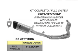 Arrow Exhaust Competition Full System with Pista Titanium Silencer for 2021+ BMW S1000R