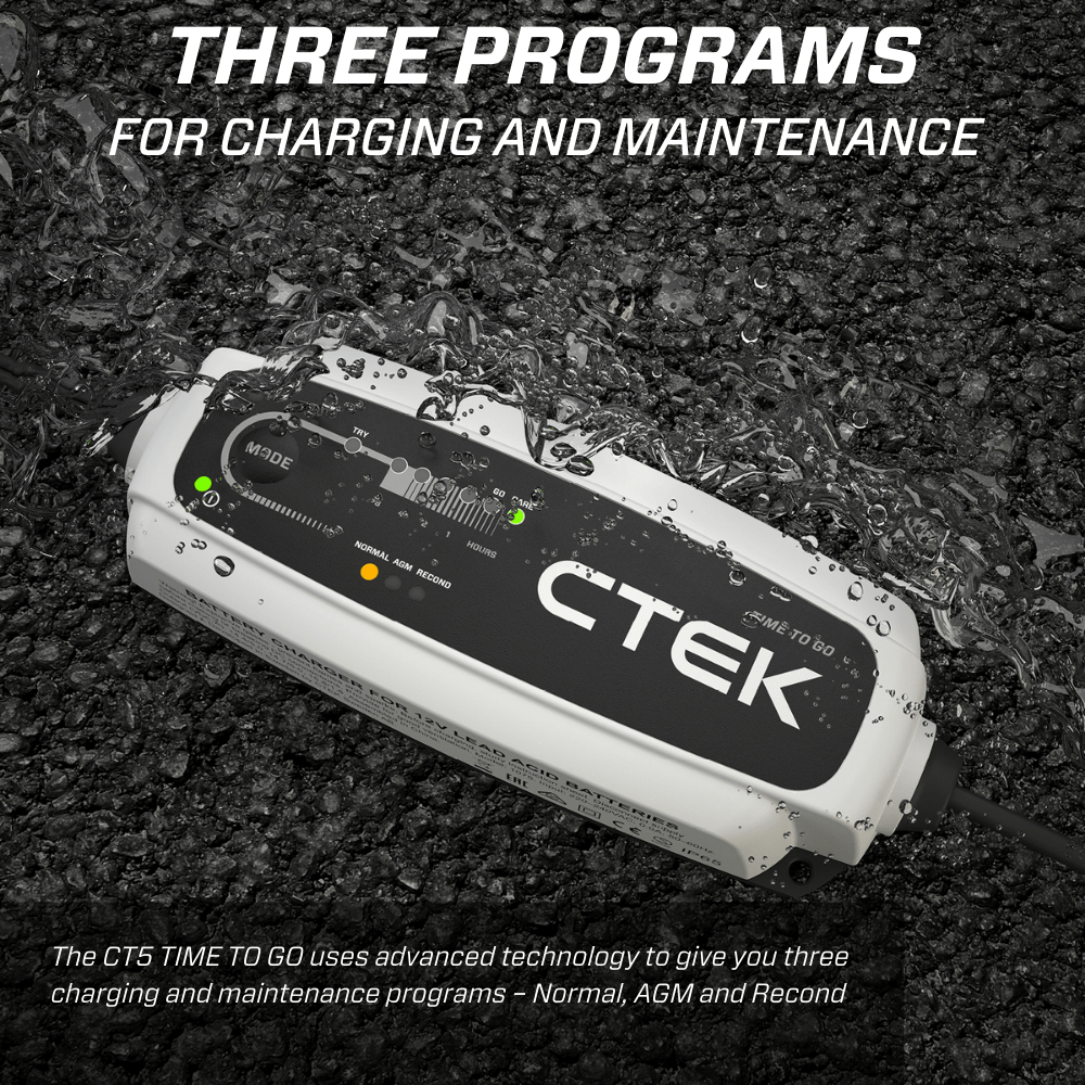 CTEK Battery Charger - CT5 Time To Go - 4.3A