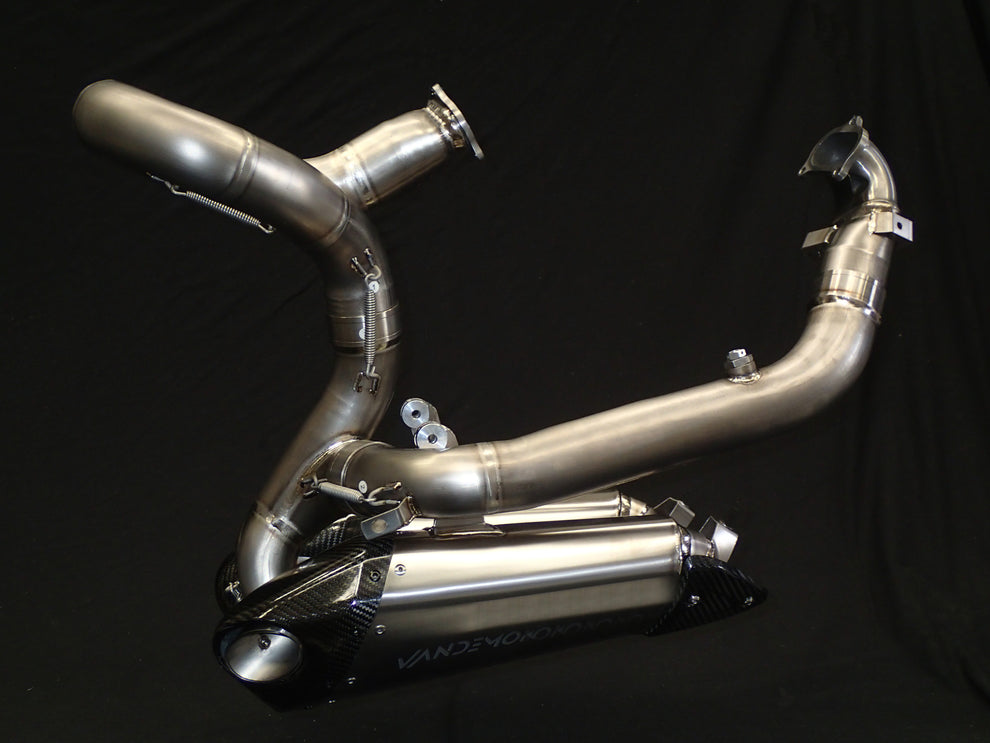 Vandemon Full Titanium Low Mount Exhaust System For 2020-24 Ducati V2 Panigale & Streetfighter 1