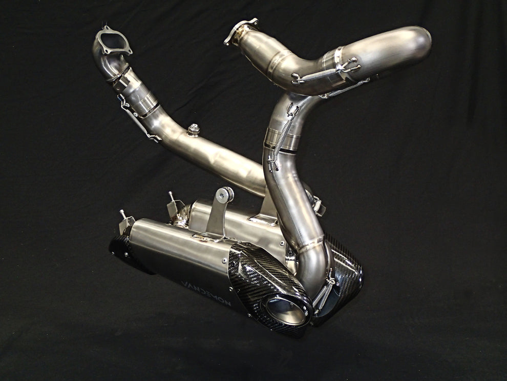 Vandemon Full Titanium Low Mount Exhaust System For 2020-24 Ducati V2 Panigale & Streetfighter 4