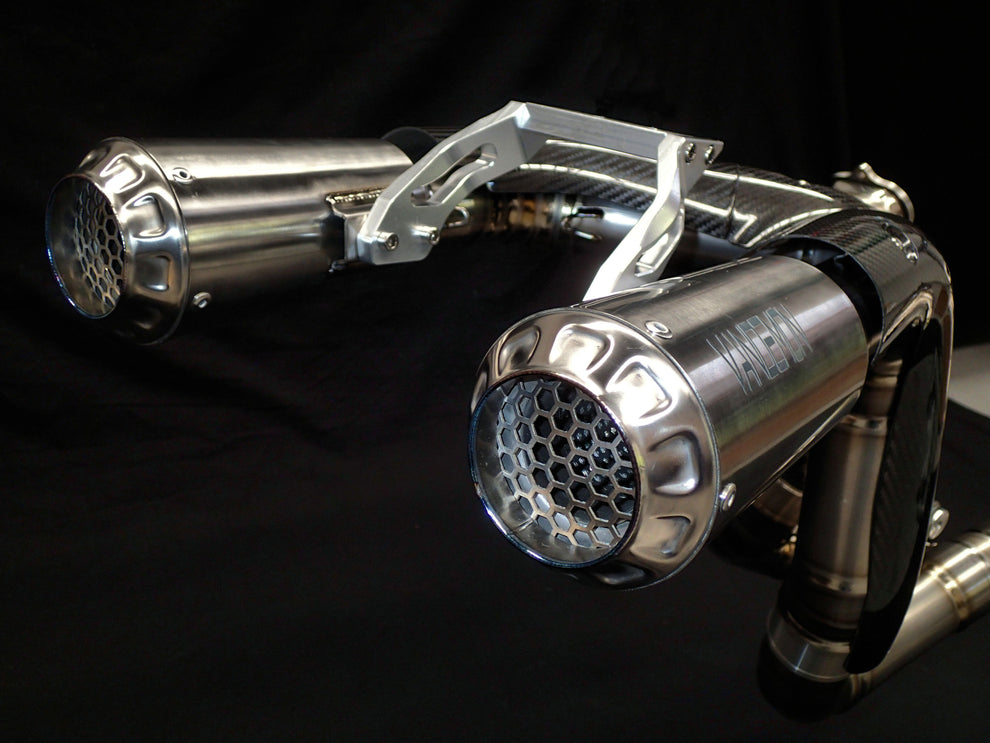 Vandemon Titanium High Mount Exhaust System For 2011-18 Ducati Panigale 1199, 1199S, 1299S, 1299 SP & R 4