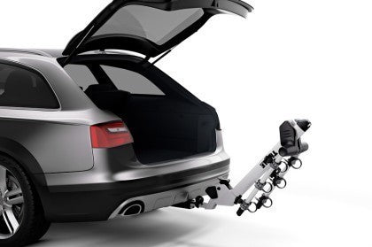 Thule Helium Pro - Hanging Hitch Bike Rack w/HitchSwitch Tilt-Down - Silver