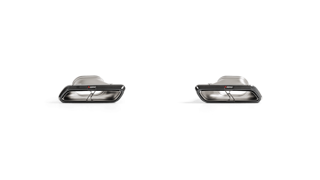 Akrapovic Evolution Line (Titanium) & Link Pipe w/ Gloss Carbon Fiber Tips for Mercedes Benz E63 2018