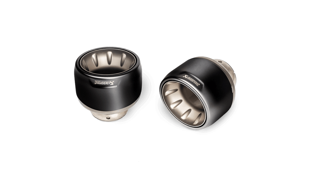 Akrapovic Tail Pipe Set (Black Coated Titanium) for 2020-2024 Porsche Cayman GT4