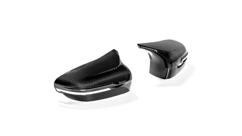 Akrapovic Carbon Fiber Mirror Cap Set - High Gloss for 2018+ BMW M5 (F90) / 2020 BMW M8 (F91/F92)