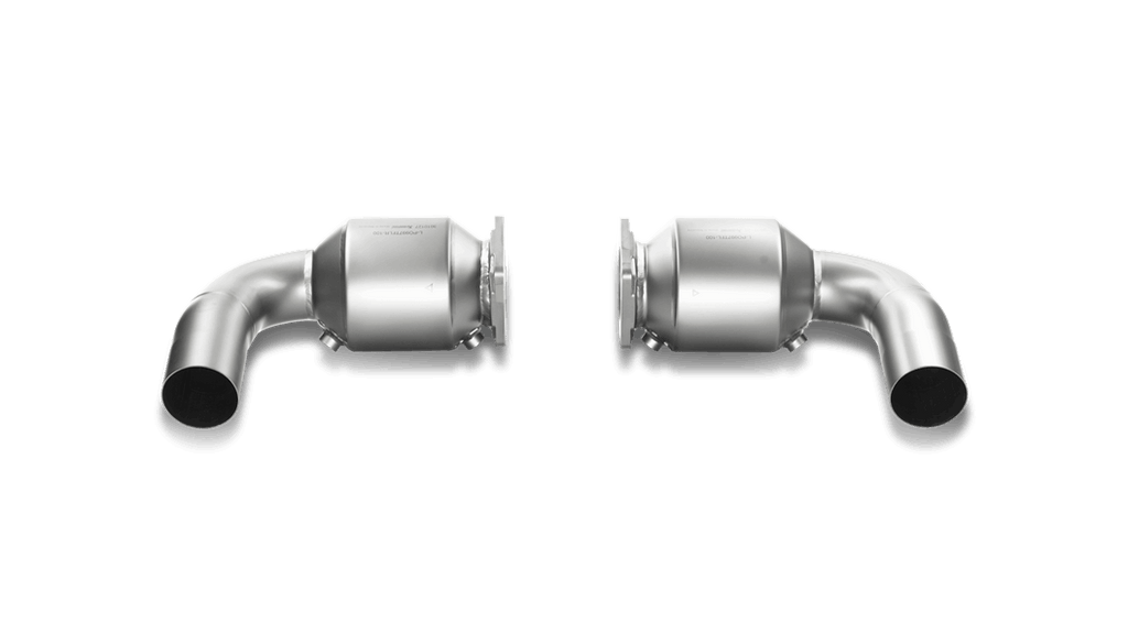 Akrapovic Link Pipe Set w/ Cat (Titanium) for 2010-13 Porsche 911 Turbo/Turbo S (997)