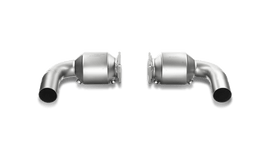Akrapovic Link Pipe Set w/ Cat (Titanium) for 2010-13 Porsche 911 Turbo/Turbo S (997)