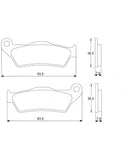 Accossato Brake Pads Kit for Motorcycle, Made In Italy Compound # AGPA29