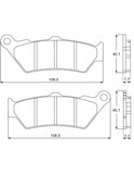Accossato Brake Pads Kit for Motorcycles, Compound # AGPA92