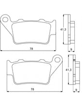 Load image into Gallery viewer, Accossato Rear Brake Pads Kit for Motorcycle, Compound # AGPP91 image 1