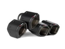 Load image into Gallery viewer, Akrapovic Hexagonal Carbon Fiber Tail Pipe Set for 2024+ BMW M5 (G90,G99) img2