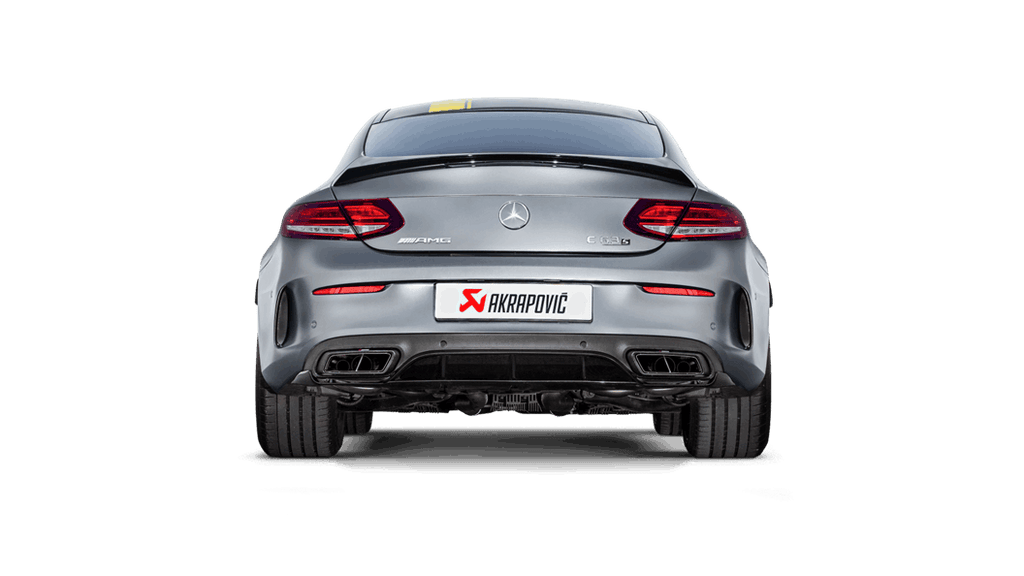 Akrapovic Evolution Line Cat Back (Titanium) w/ Carbon Tips (Req. Link Pipe) for 2016-18 AMG C63 Coupe