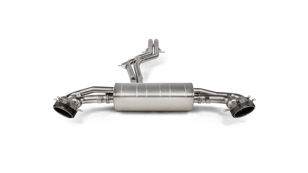 Akrapovic Evolution Line Cat Back (Titanium) w/Carbon Fiber/Titanium Tips for 2020+ Audi RS Q8 (4M)