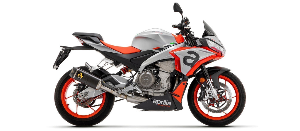 Arrow Homologated Indy Race Aluminum Silencer with Carbon Endcap for Aprilia RS660, Tuono 660