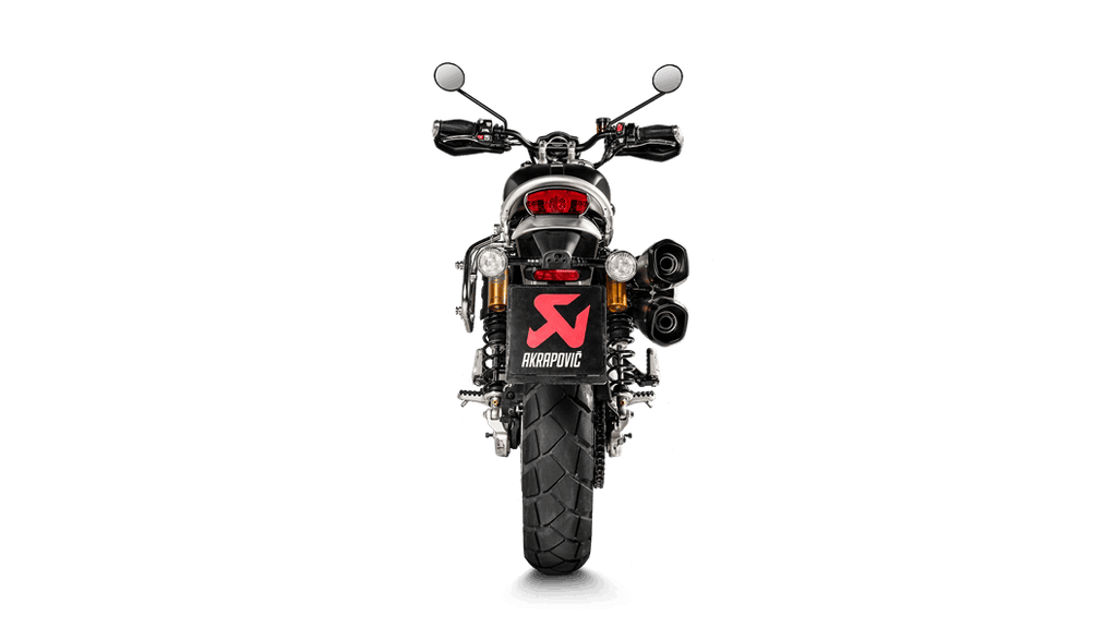Akrapovic Slip-On Exhaust for 2019- 2020 Triumph Scrambler 1200 XC / EX