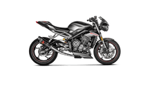 Load image into Gallery viewer, Akrapovic Slip-On Exhaust for 2017-2019 Triumph Street Triple 765 R / RS / S