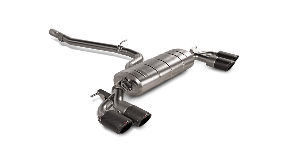 Akrapovic Evolution Line Cat Back (Titanium) with Carbon Tips for 2021+ Audi S3 Sedan (8Y)