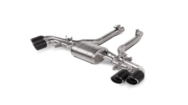 Akrapovic Slip-On Line (Titanium) with Carbon Fiber Titanium Tips for 2020-2024 BMW X5M, X6M