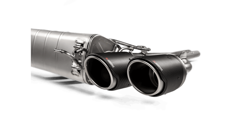 Akrapovic Slip-On Line Titanium/Carbon Fiber Tips for 2018-20 Alfa Romeo Giulia Quadrifoglio