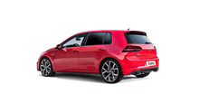 Charger l&#39;image dans la galerie, Akrapovic Performance Slip-On Line (Titanium) w/ Carbon Tips for 2017-19 Volkswagen Golf (VII) GTI FL