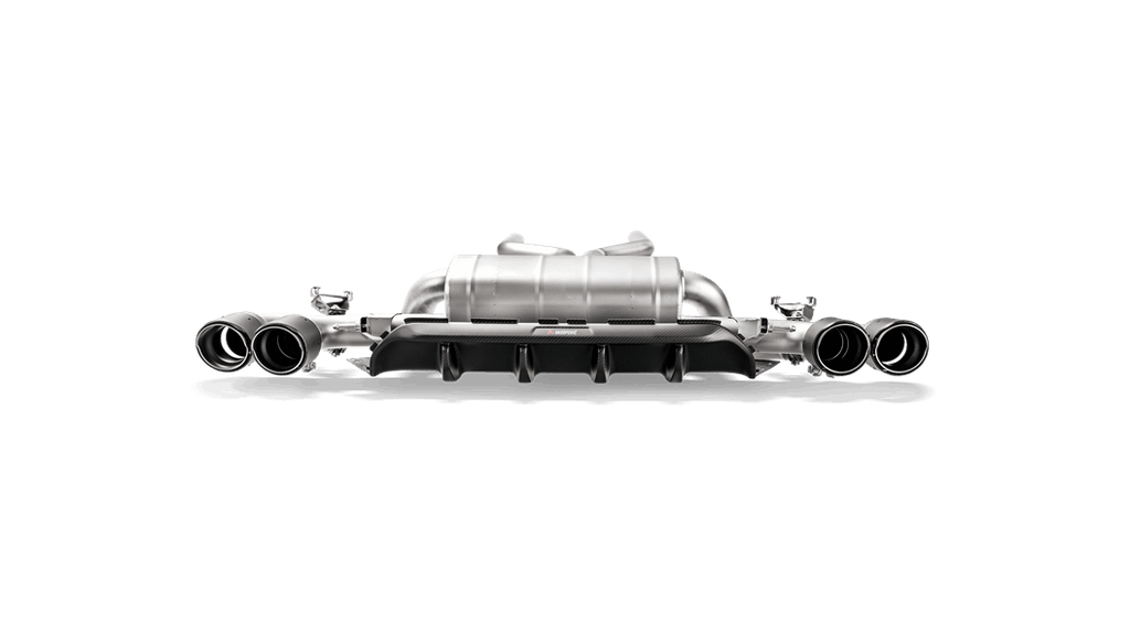 Akrapovic Rear Carbon Fiber Diffuser - Matte w/Red Akrapovic Logo for 2018+ BMW M5/ Competition (F90)