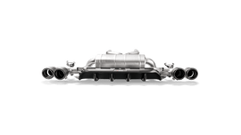 Akrapovic Rear Carbon Fiber Diffuser - Matte w/Red Akrapovic Logo for 2018+ BMW M5/ Competition (F90)