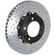 Charger l&#39;image dans la galerie, BREMBO 330X34 2-PIECE CROSS DRILLED FRONT ROTORS FOR PORSCHE 911 - (MPN # 101.6003A)
