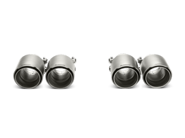 Akrapovic Slip-On Line Titanium Tips for 2014-17 BMW M3 / M4 image 1