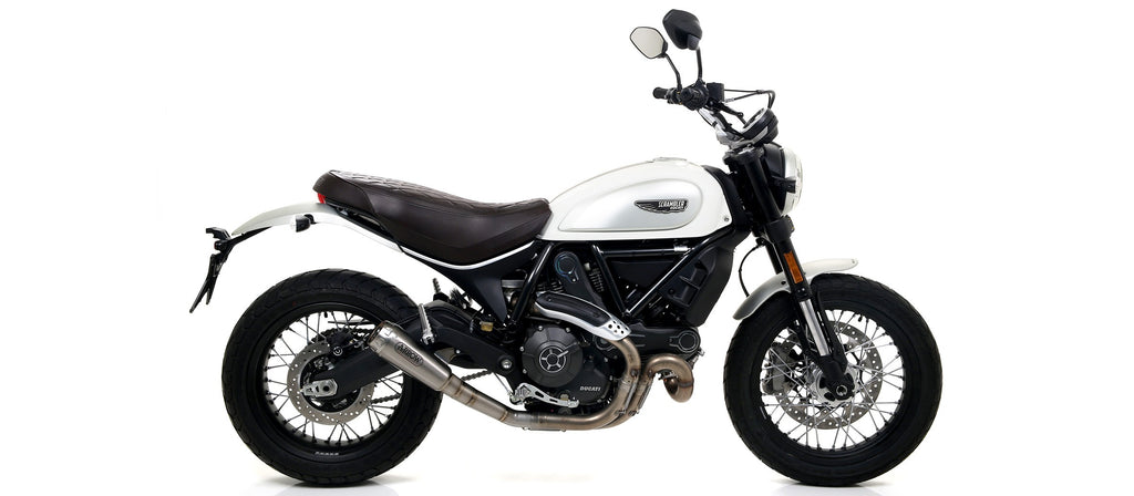 Arrow Racing Exhaust - Silencers & Mid-Pipe for 2017-20 Ducati Scrambler 800 & Monster 797